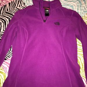 Purple North Face light half zip